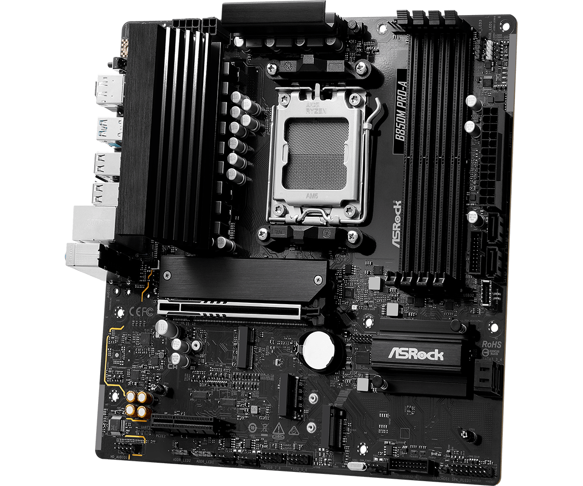 لوحة أم ASROCK B850M PRO-A تدع - مراجعة Am5 Micro Atx Pcie 5.0 Motherboard وسعره